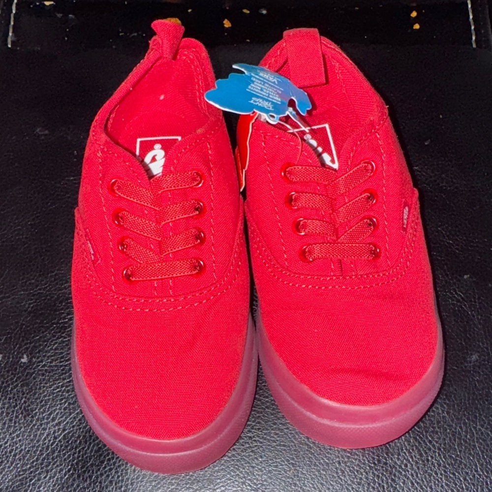 Vans Bold Red Canvas Shoes